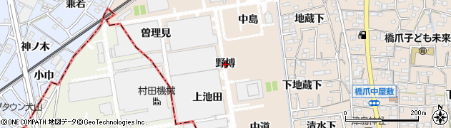 愛知県犬山市橋爪野博周辺の地図
