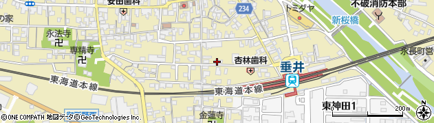 平山理容院周辺の地図