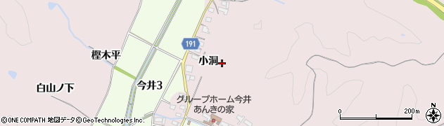 愛知県犬山市今井（小洞）周辺の地図