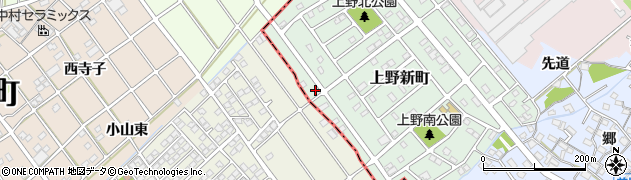 愛知県犬山市上野新町34周辺の地図