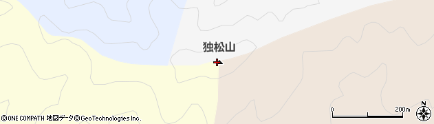独松山周辺の地図