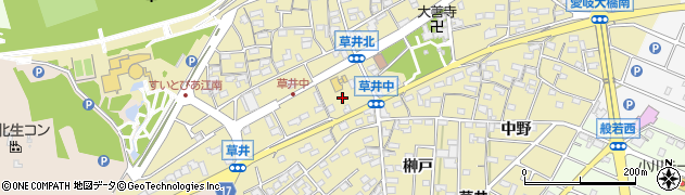 愛知県江南市草井町周辺の地図