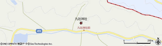 九社神社周辺の地図