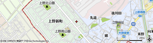 愛知県犬山市上野新町499周辺の地図