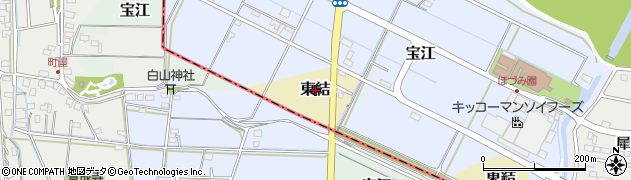 岐阜県瑞穂市東結周辺の地図