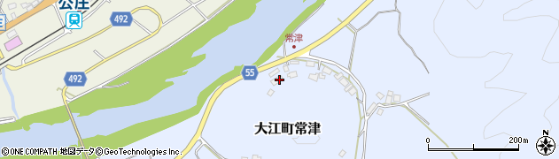 京都府福知山市大江町常津175周辺の地図