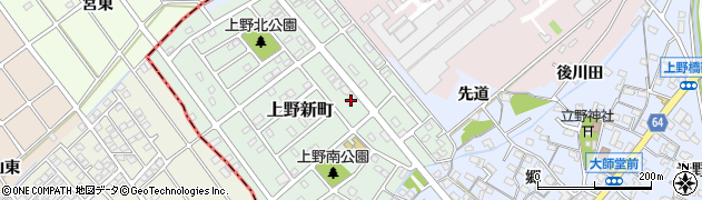 愛知県犬山市上野新町388周辺の地図