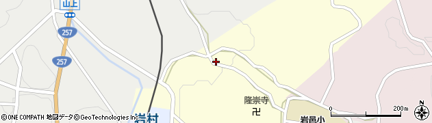岐阜県恵那市大通寺周辺の地図