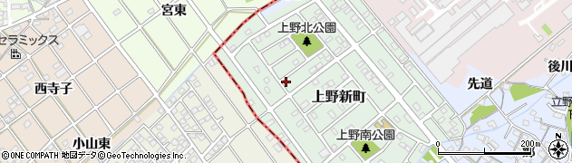 愛知県犬山市上野新町204周辺の地図