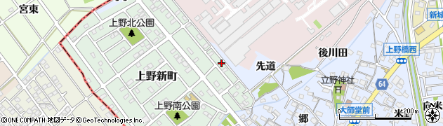 愛知県犬山市上野新町532周辺の地図