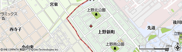 愛知県犬山市上野新町208周辺の地図