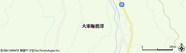 島根県雲南市大東町薦澤周辺の地図