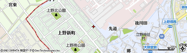 愛知県犬山市上野新町534周辺の地図