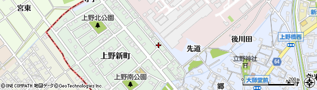 愛知県犬山市上野新町537周辺の地図