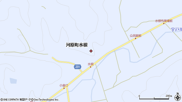 〒680-1244 鳥取県鳥取市河原町水根の地図