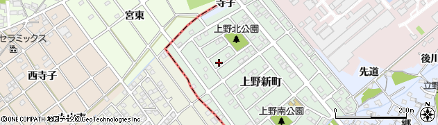 愛知県犬山市上野新町197周辺の地図