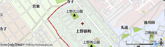 愛知県犬山市上野新町243周辺の地図