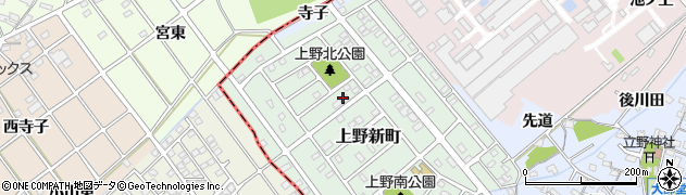 愛知県犬山市上野新町226周辺の地図