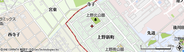 愛知県犬山市上野新町190周辺の地図