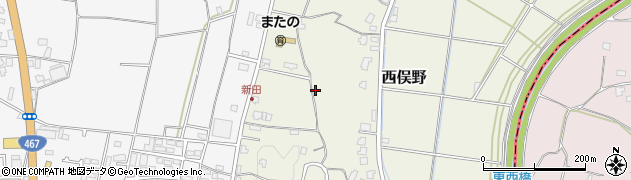 神奈川県藤沢市西俣野周辺の地図