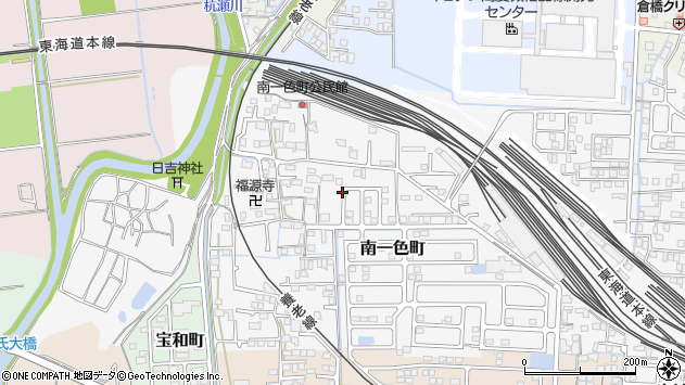 〒503-0971 岐阜県大垣市南一色町の地図