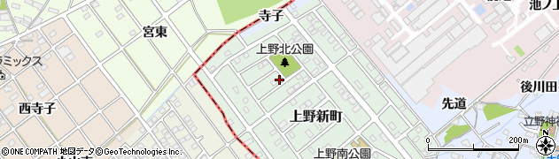 愛知県犬山市上野新町186周辺の地図