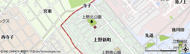 愛知県犬山市上野新町221周辺の地図