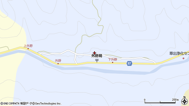 〒667-1121 兵庫県養父市外野の地図