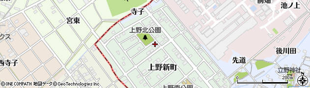 愛知県犬山市上野新町223周辺の地図