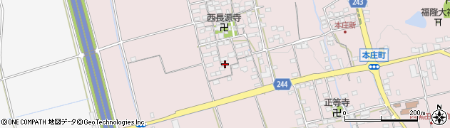 滋賀県長浜市本庄町周辺の地図
