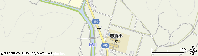 京都府綾部市志賀郷町柿ケ坪周辺の地図