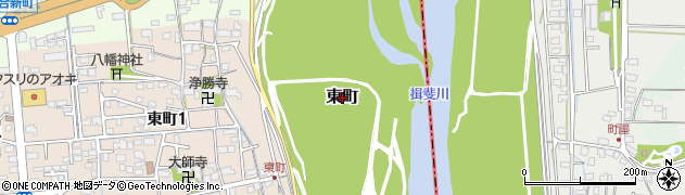 岐阜県大垣市東町周辺の地図