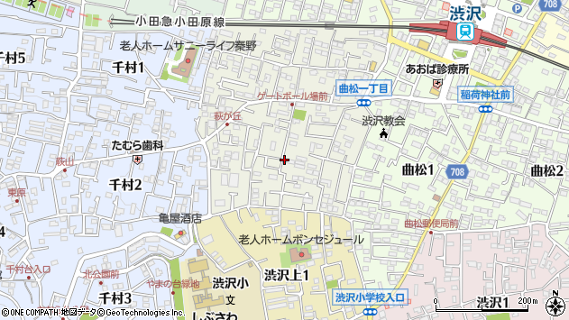 〒259-1325 神奈川県秦野市萩が丘の地図