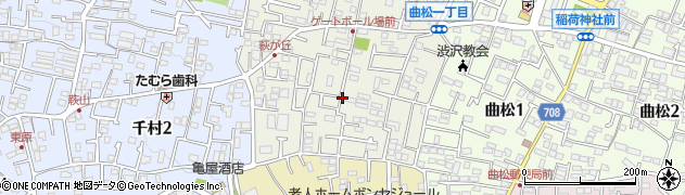 神奈川県秦野市萩が丘周辺の地図
