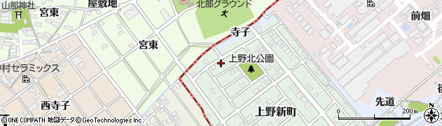 愛知県犬山市上野新町101周辺の地図