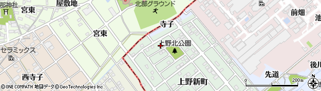 愛知県犬山市上野新町125周辺の地図