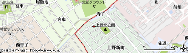 愛知県犬山市上野新町104周辺の地図