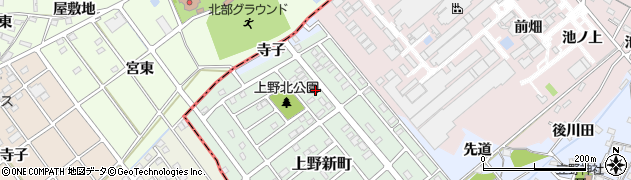 愛知県犬山市上野新町413周辺の地図