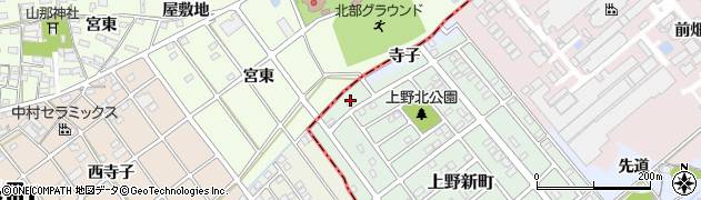 愛知県犬山市上野新町14周辺の地図