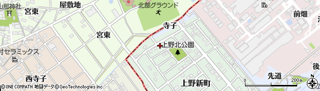 愛知県犬山市上野新町105周辺の地図