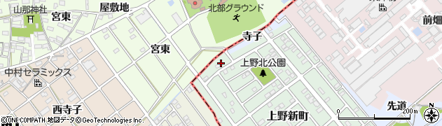 愛知県犬山市上野新町11周辺の地図
