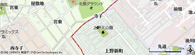 愛知県犬山市上野新町120周辺の地図