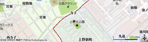 愛知県犬山市上野新町118周辺の地図