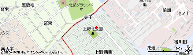 愛知県犬山市上野新町427周辺の地図