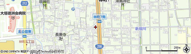 ビバ・パエリア大垣店周辺の地図