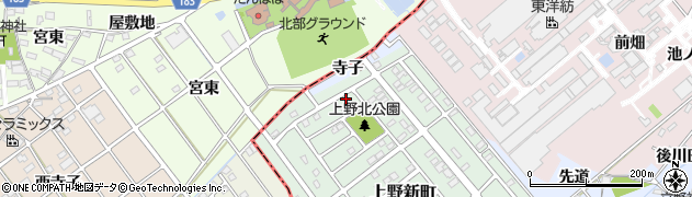 愛知県犬山市上野新町113周辺の地図
