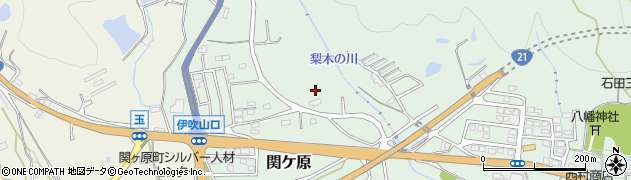 岐阜県関ケ原町（不破郡）緑ケ丘周辺の地図