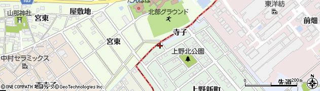 愛知県犬山市上野新町1周辺の地図