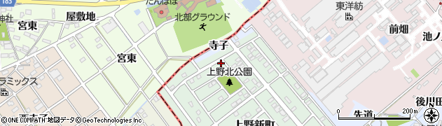 愛知県犬山市上野新町115周辺の地図