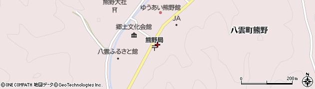島根県松江市八雲町熊野783周辺の地図